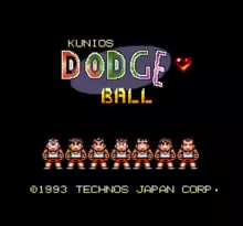 Image n° 1 - screenshots  : Kunio-kun no Dodge Ball - Zenin Shuugou!